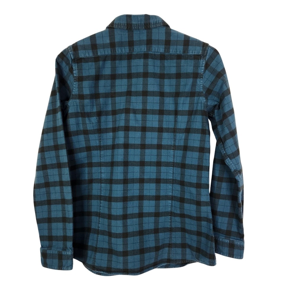 FILSON Alaskan Guide Shirt Womens Medium Blue Plaid Flannel Long Sleeve Button - Picture 3 of 12